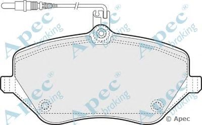APEC BRAKING pad1404 -  Комплект тормозных колодок, дисковый тормоз